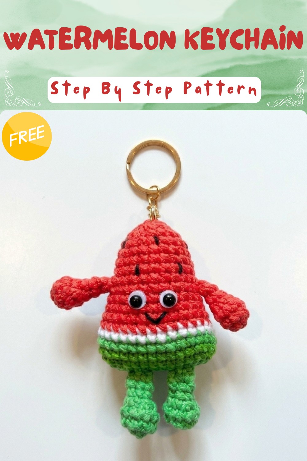 How to Crochet a Watermelon Keychain Pattern for Summer Vibe