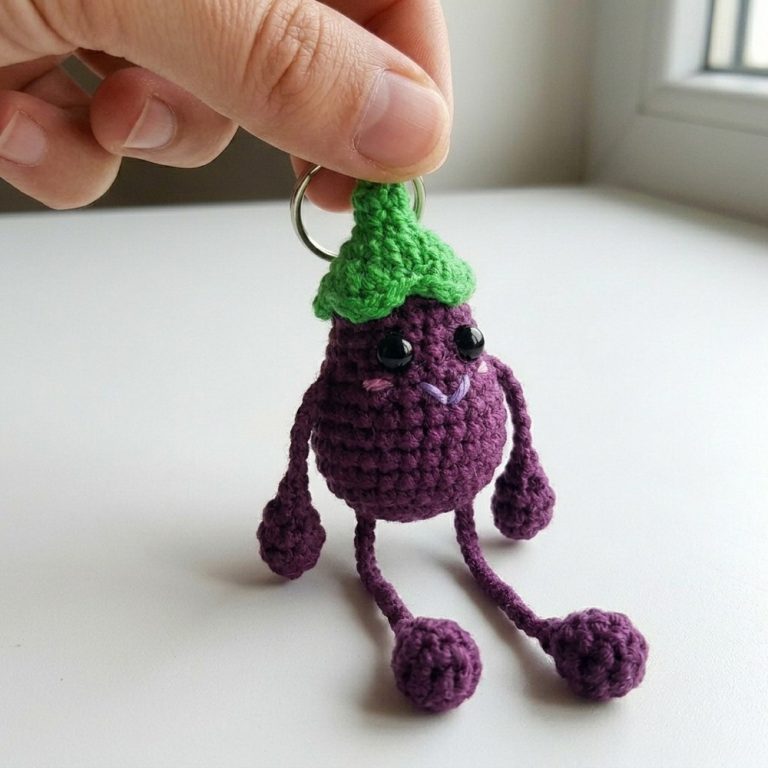 How to Crochet an Eggplant Pattern for Cute Home Décor