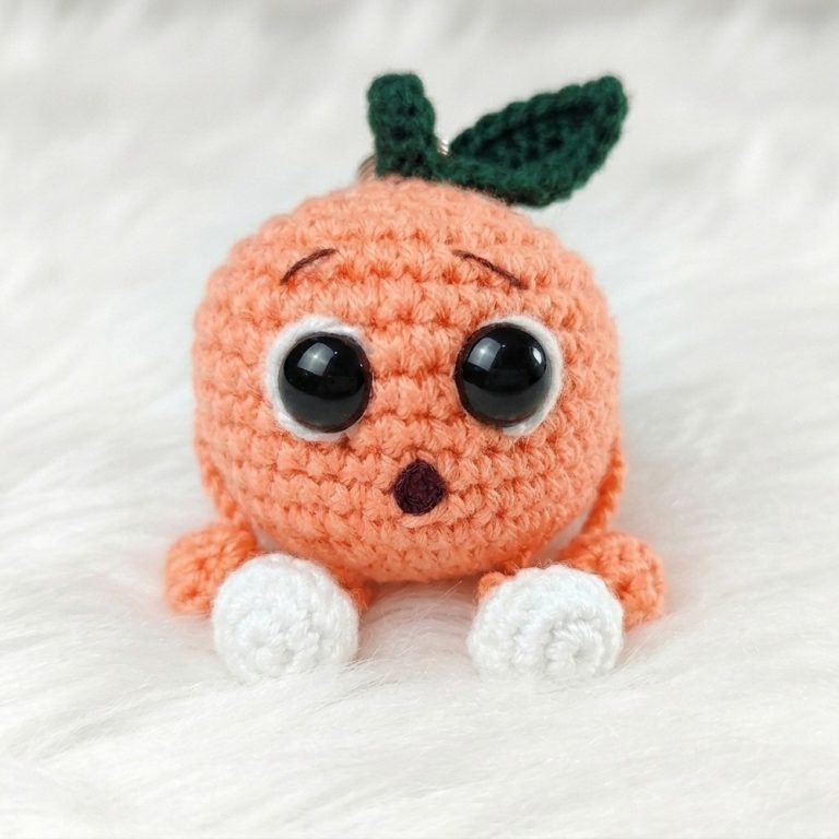 How to Crochet an Orange Keychain Pattern for Beginners