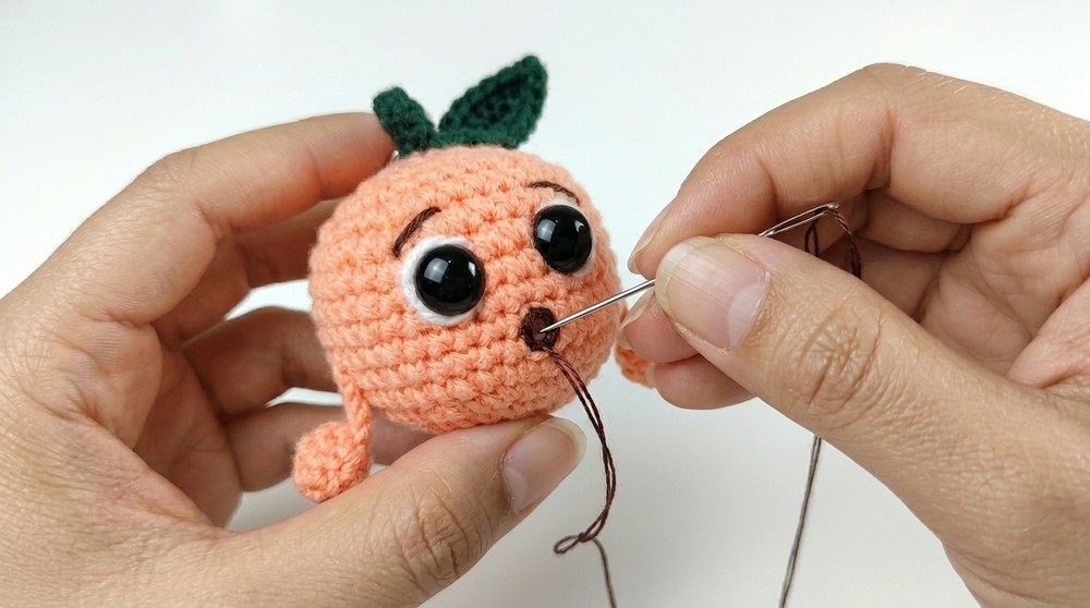 How to Crochet an Orange Keychain Pattern for Beginners