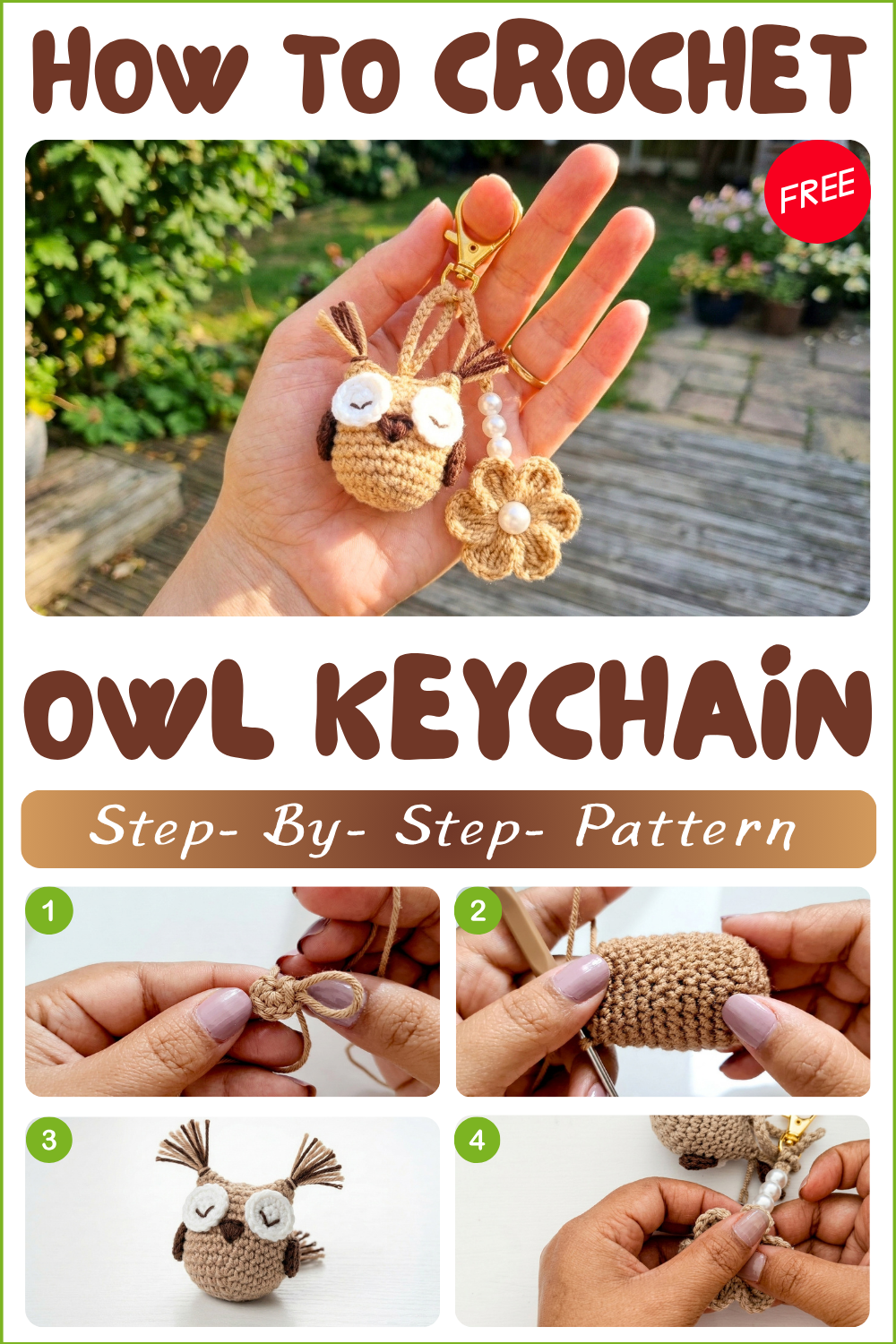 Learn Cute Crochet Owl Keychain Pattern for Unique Style