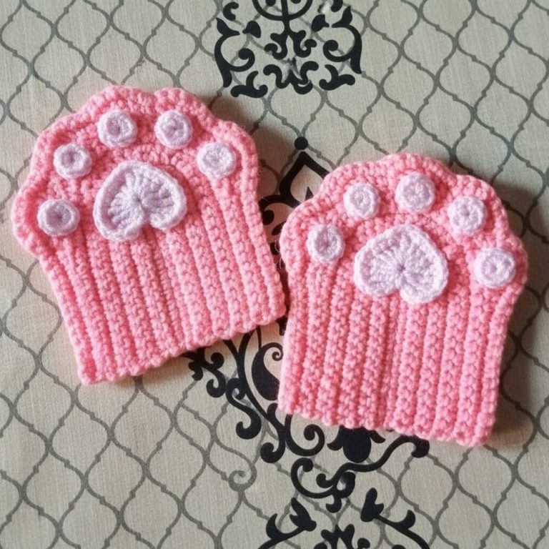 How to Easy Crochet Paw Gloves Pattern to Stay Warm in Style
