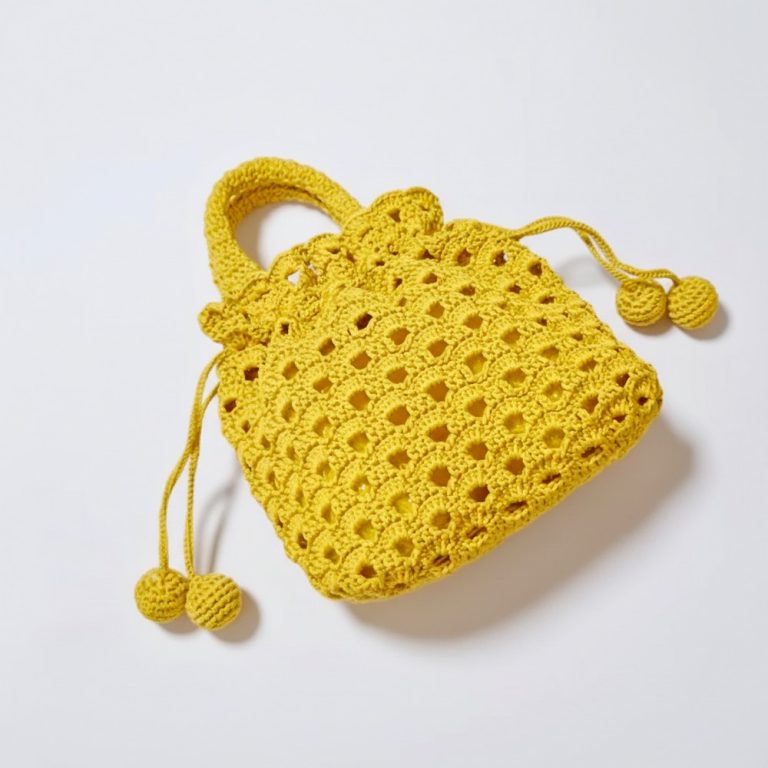 Minimal Crochet Punching Netbag Pattern for Summer Errands