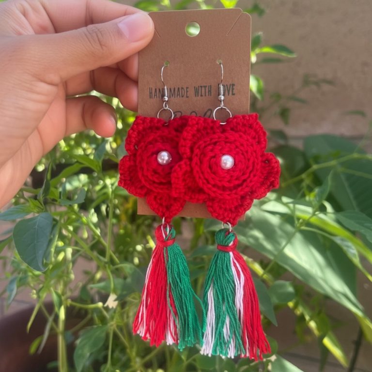 Crochet Flower Earrings Pattern That Enhance Your Appearance
