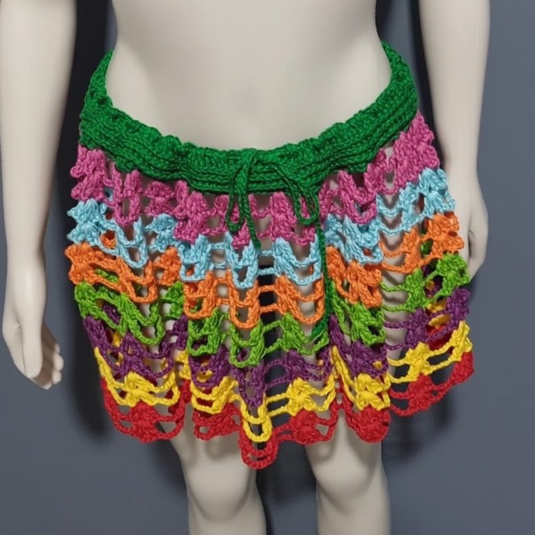 Crochet Leftover Fabric Skirt Pattern for Everyday Fashion Boost