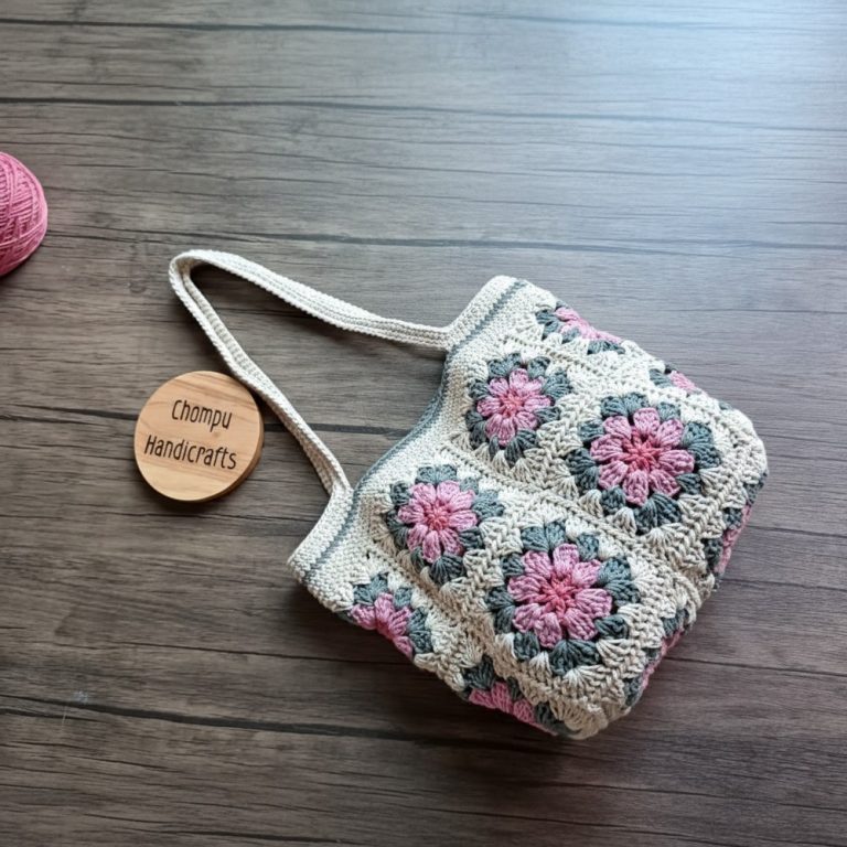 Must-Try Crochet Flower Square Bag Pattern for Stunning Look