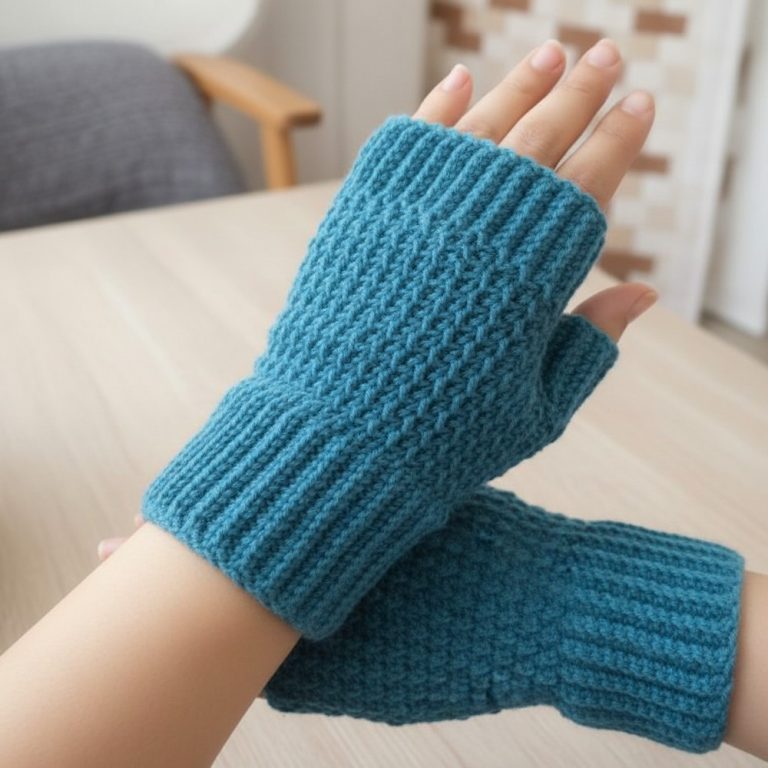 Warm Crochet Fingerless Gloves Pattern to Boost Your Outfit