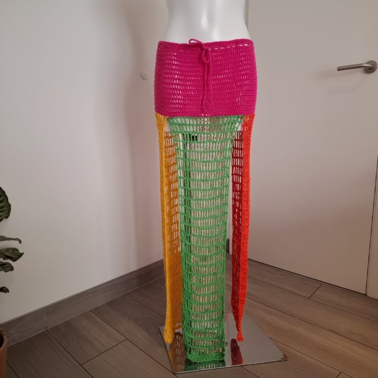 Bohemian Crochet Pareo Skirt Pattern Made for Beach Days