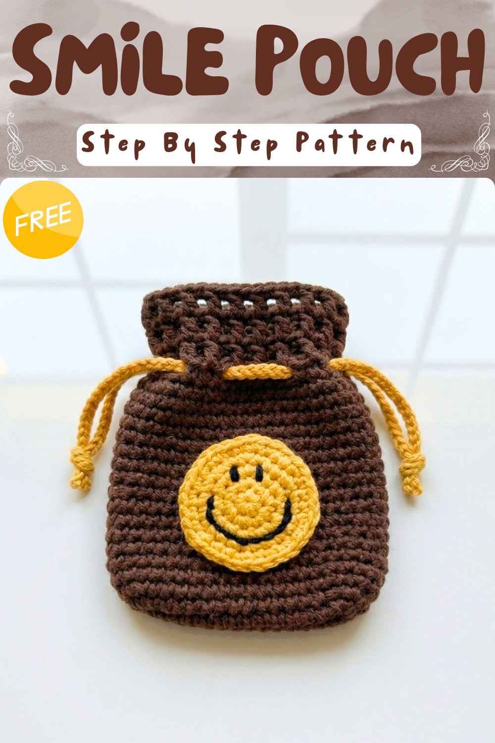 Cheerful Crochet Smile Pouch Pattern for Little Treasures