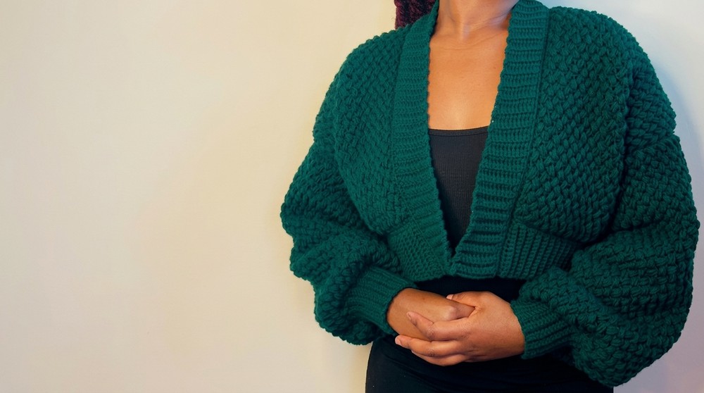 Crochet Easy Chunky Cardigan Tutorial 1