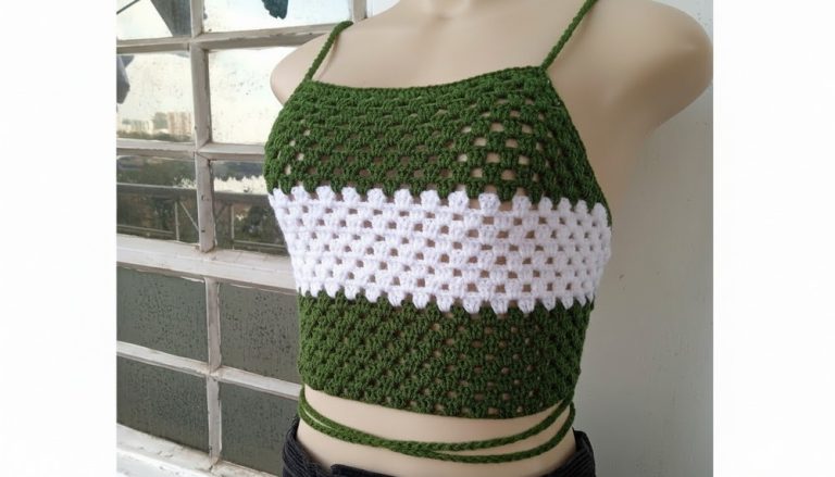 Crochet Granny Stitch Halter Top 1