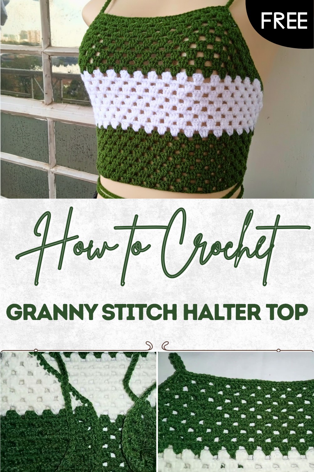 Crochet Granny Stitch Halter Top