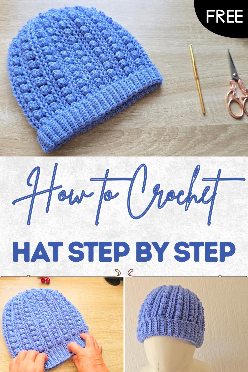 Crochet Hat Step By Step Pattern