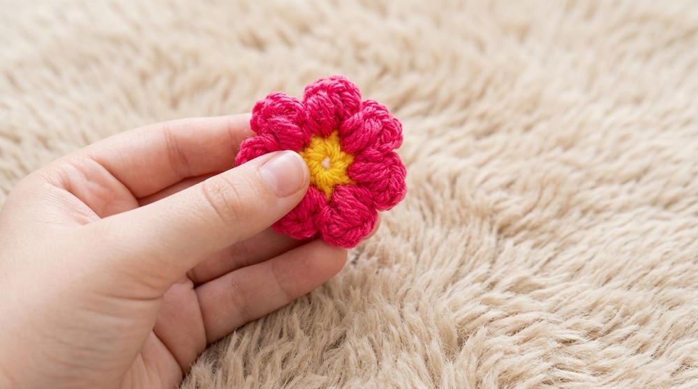 Free Crochet Flower Mirror Keychain Pattern to Style Your Accessories