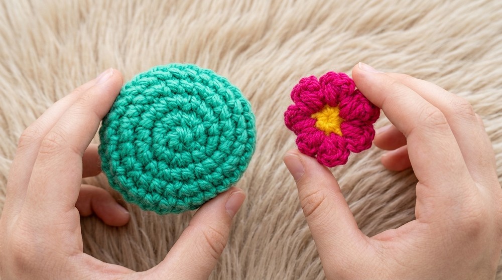 Free Crochet Flower Mirror Keychain Pattern to Style Your Accessories