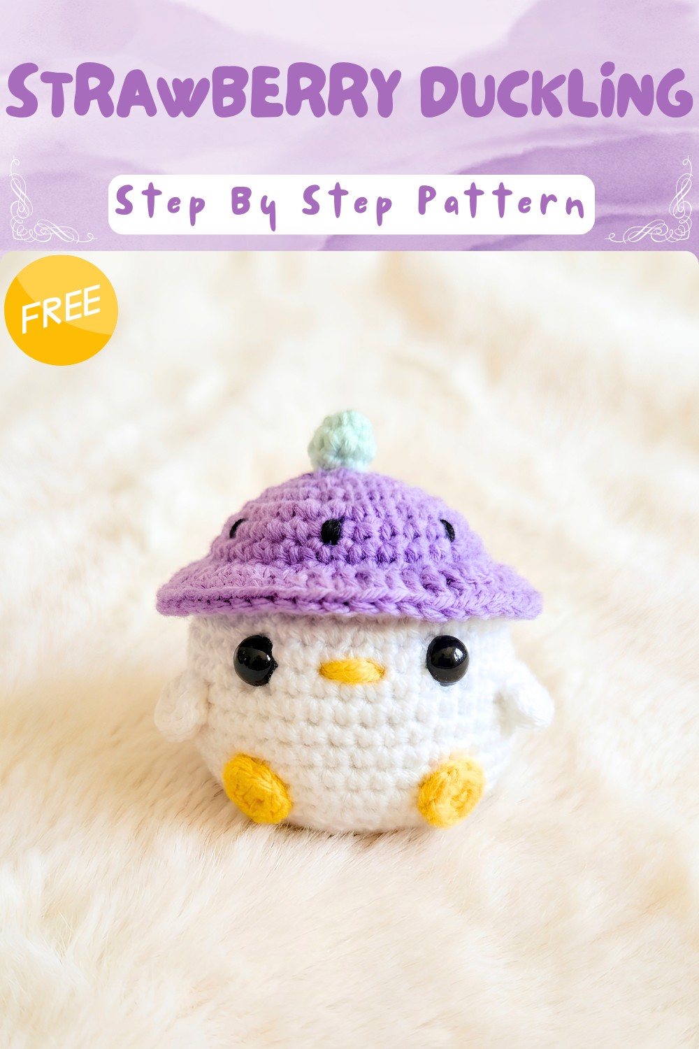 Giftable Crochet Strawberry Duckling Pattern for Special Moments