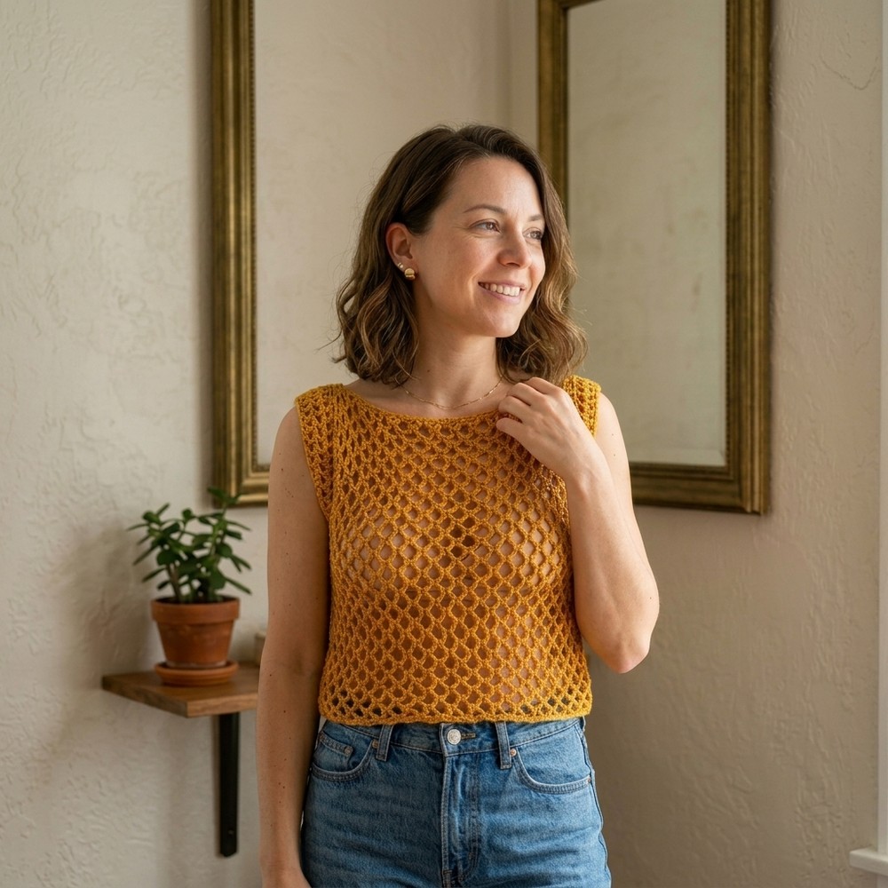 Glam Crochet Mesh Top Pattern for Everyday Luxury