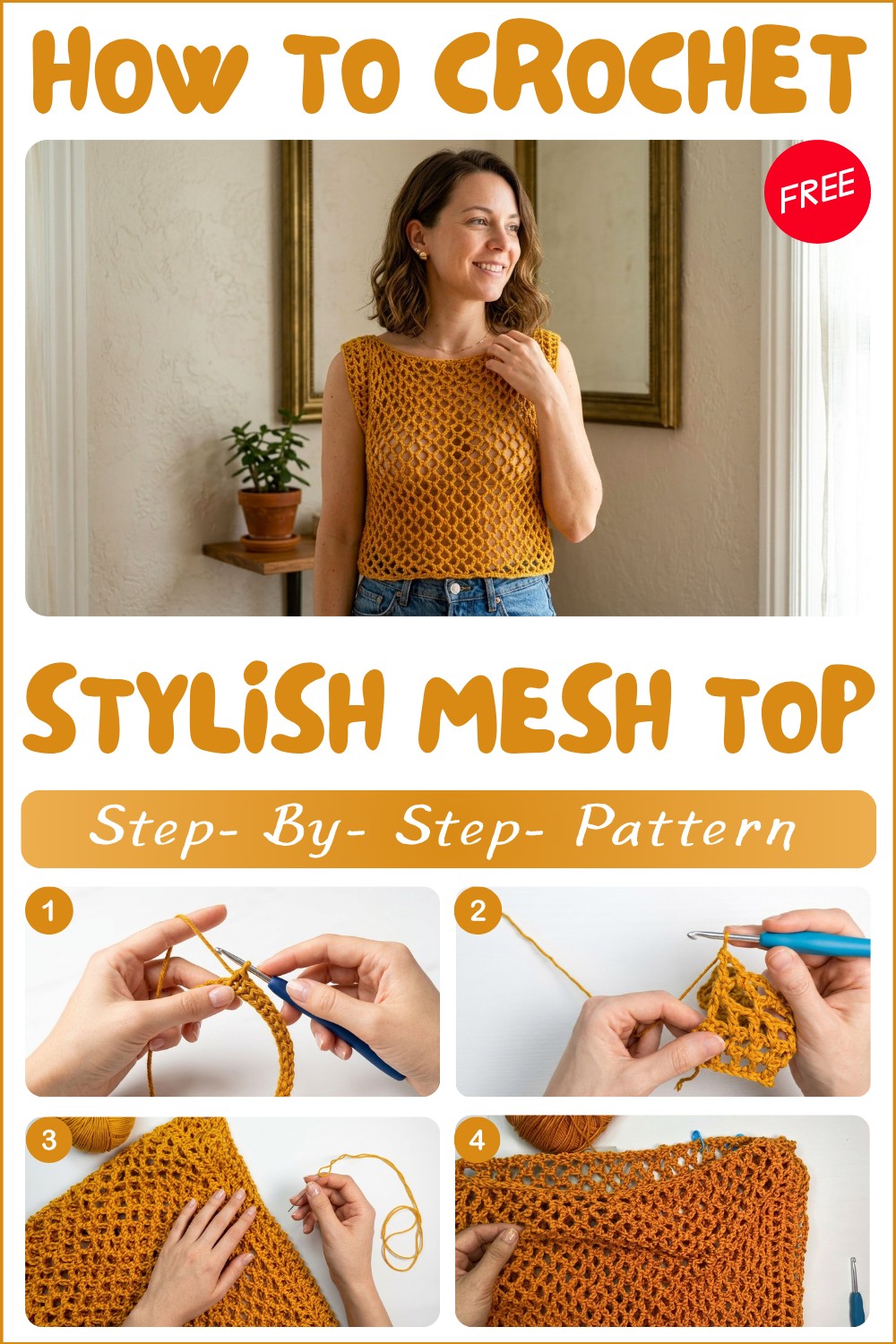 Glam Crochet Mesh Top Pattern for Everyday Luxury