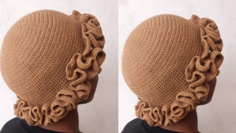 How To Crochet A Ruffle Hat 1