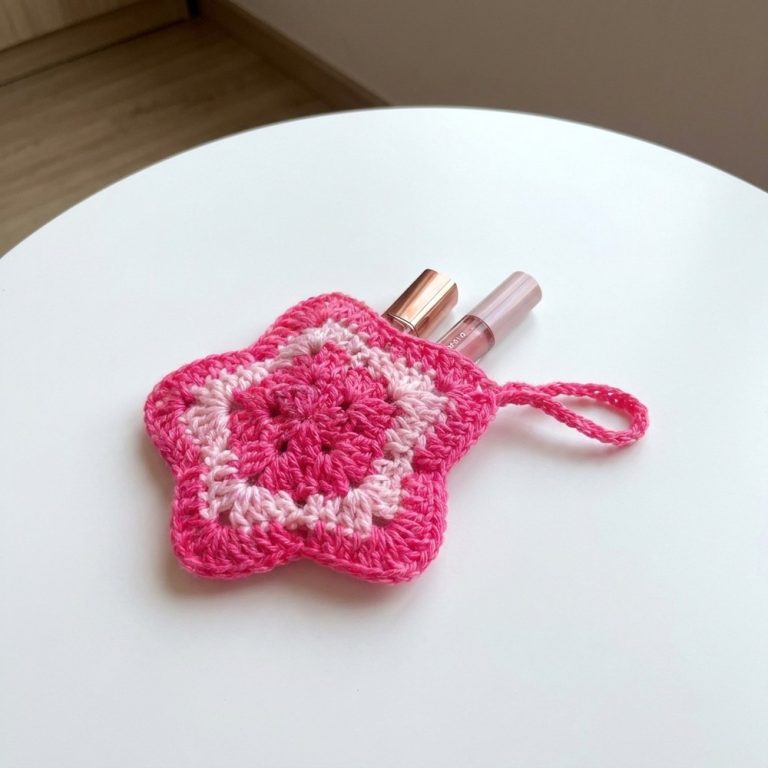 Miniature Crochet Star Pouch Pattern with Cute Star Vibes