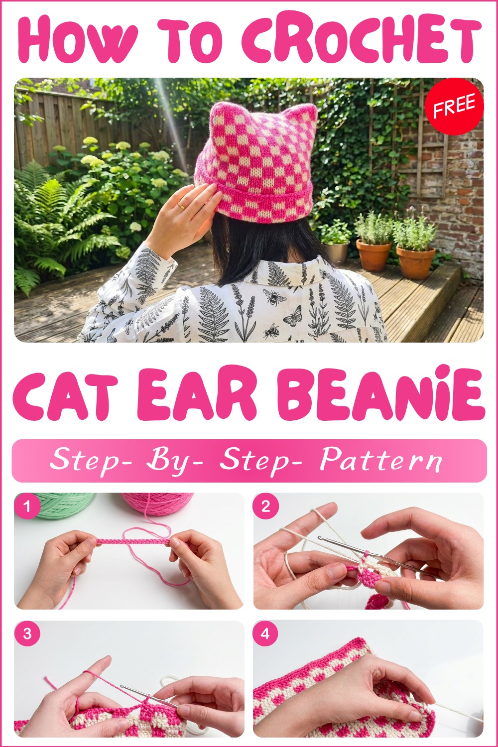 Purrfect Crochet Cat Ear Beanie Pattern for Cat Lovers