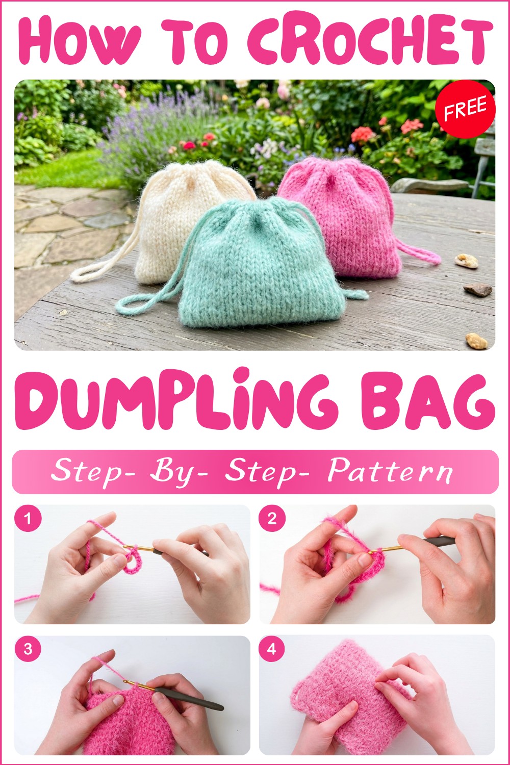Sweet Crochet Dumpling Bag Pattern for Special Moments