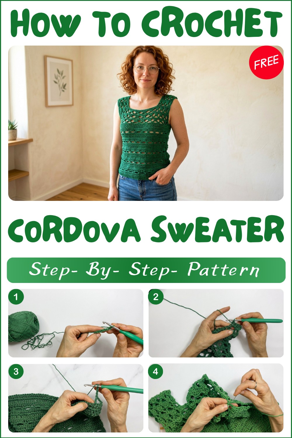 Versatile Crochet Cordova Sweater Pattern for Everyday Chic