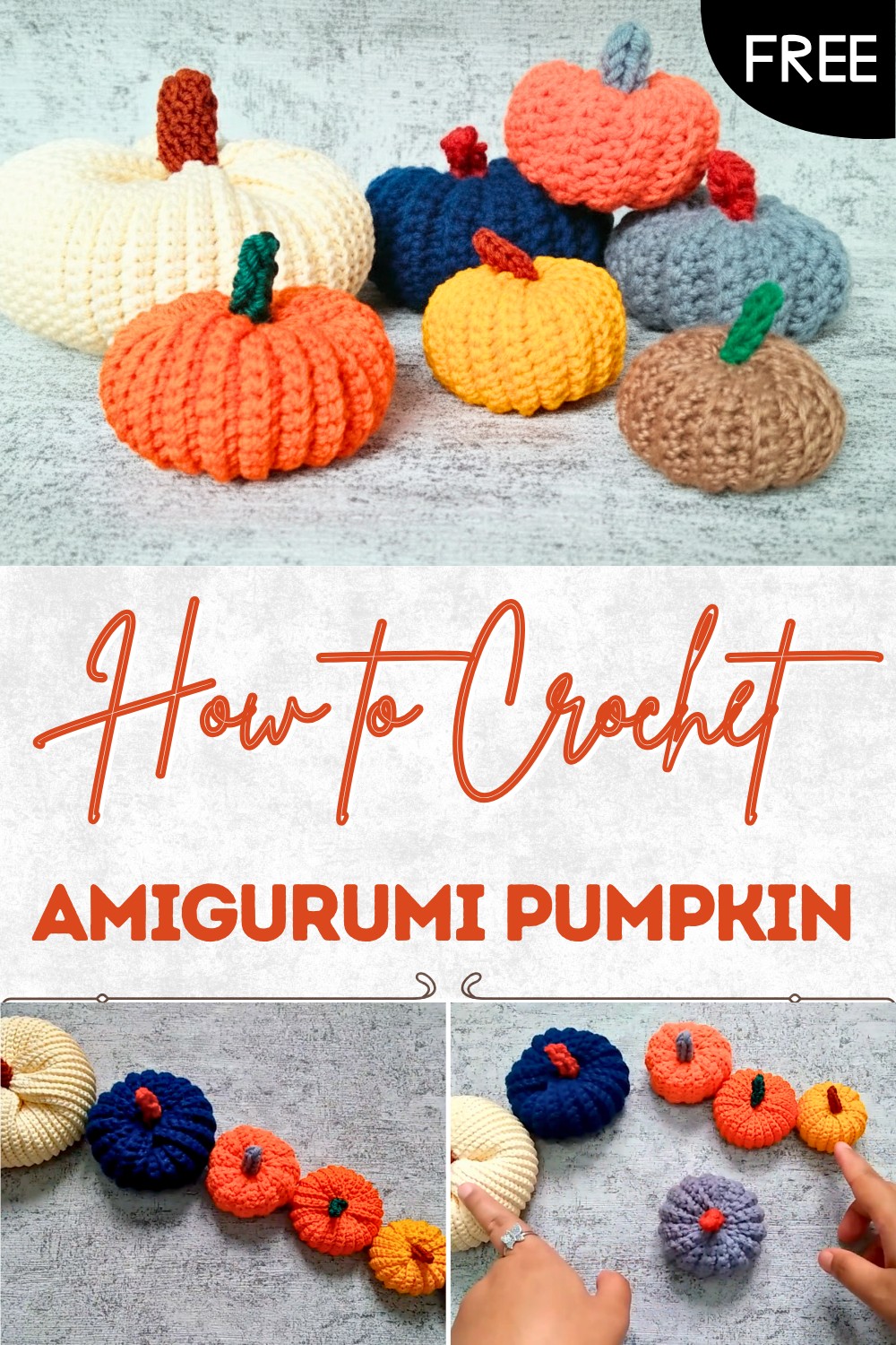 Crochet Amigurumi Pumpkin Tutorial