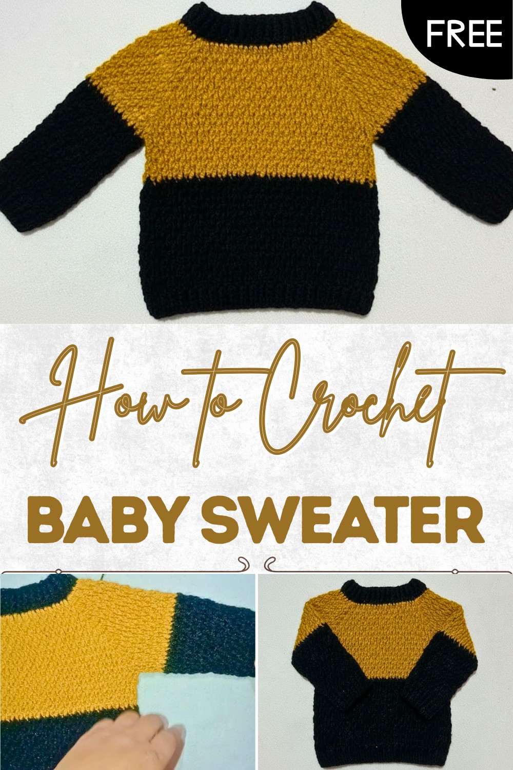 Crochet Baby Sweater Pattern