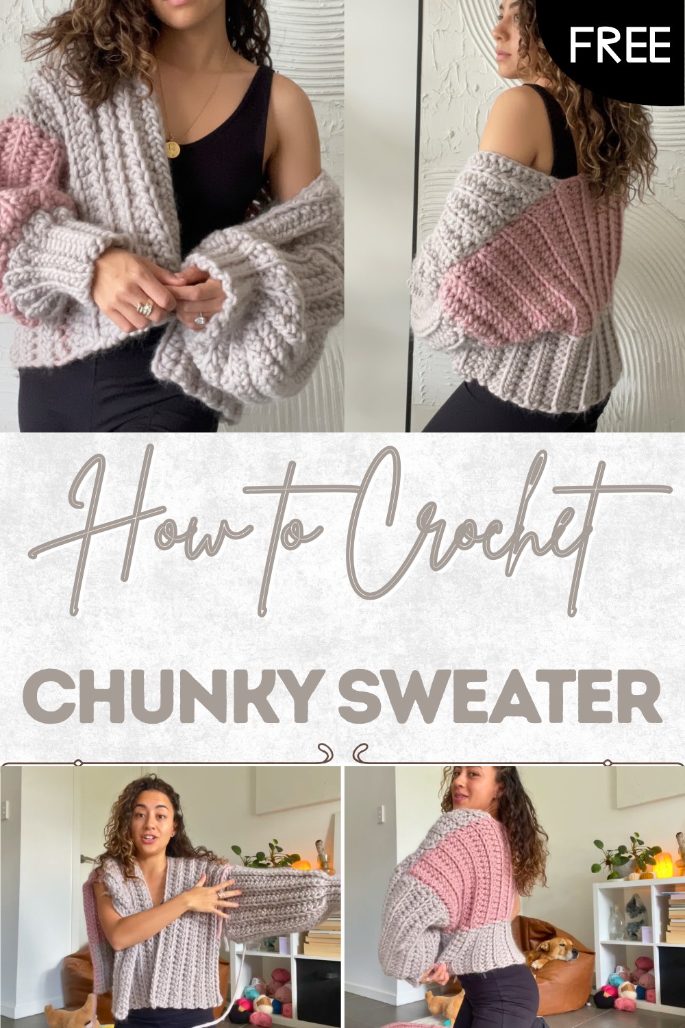 Crochet Chunky Sweater Pattern