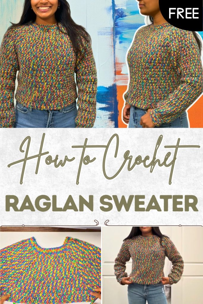 Crochet Raglan Pattern Easy Free Crochet Raglan Sweater Pattern for Every Closet - Clairea ...