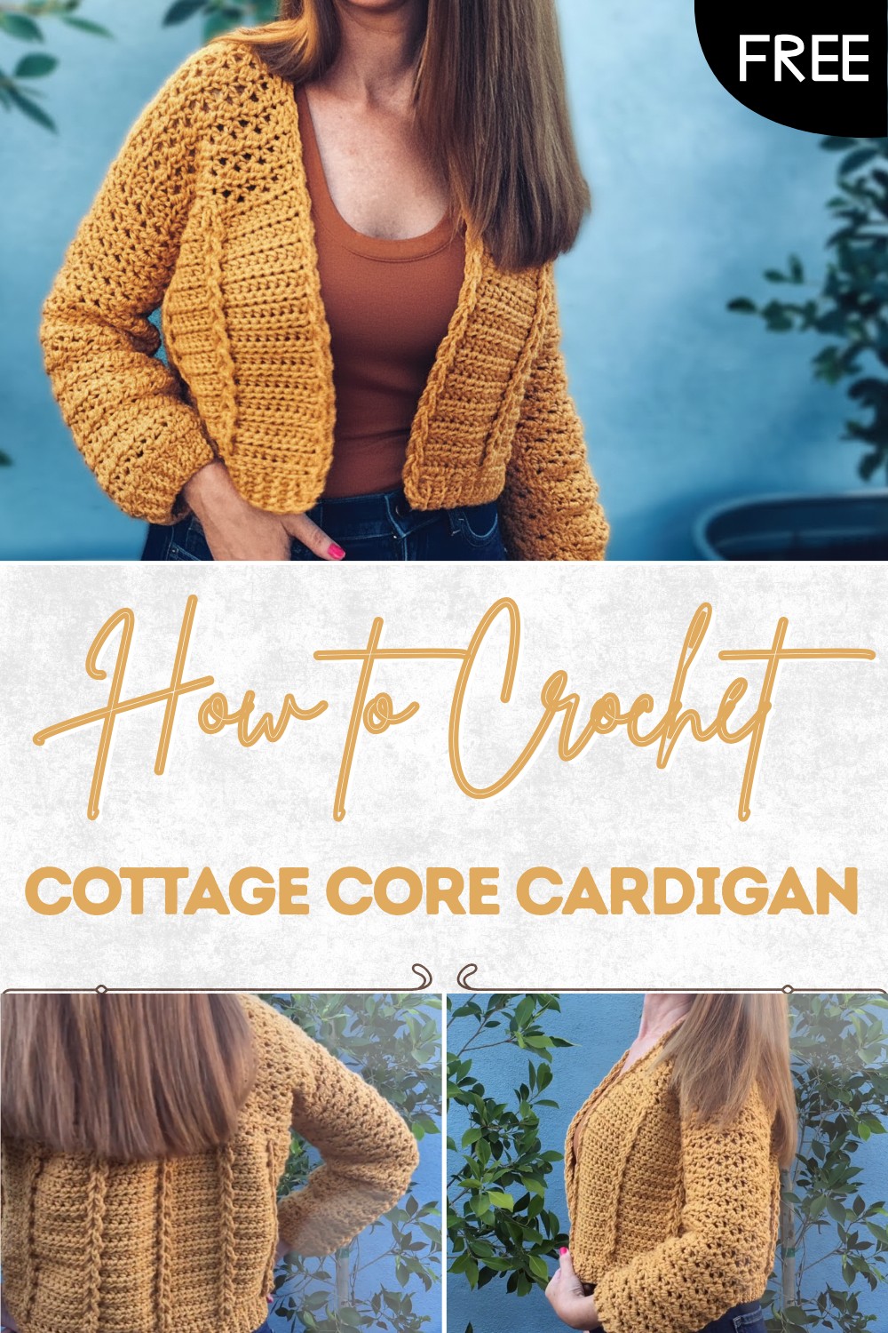 Crochet Cottage Core Cardigan Pattern