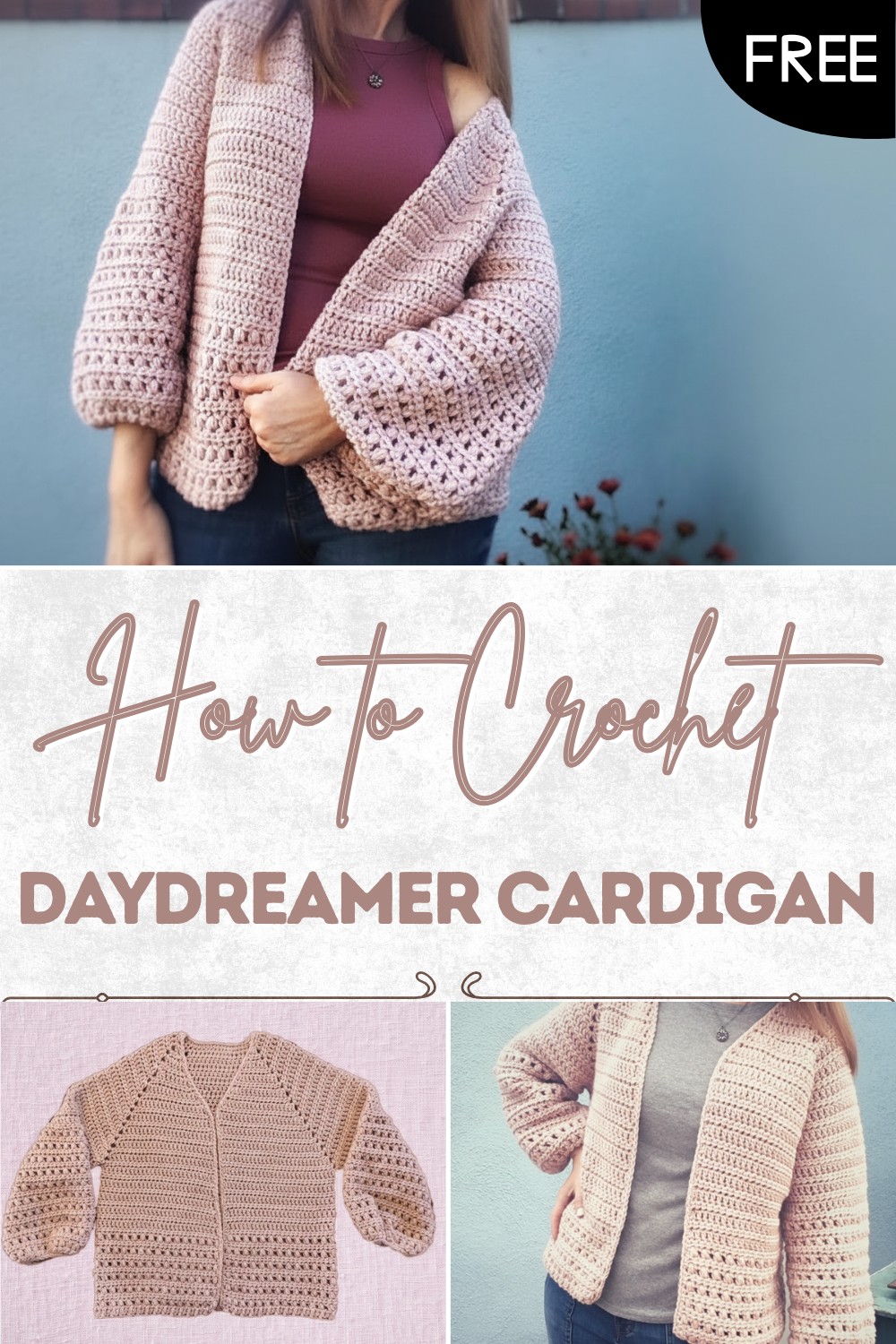 Crochet Easy Daydreamer Cardigan