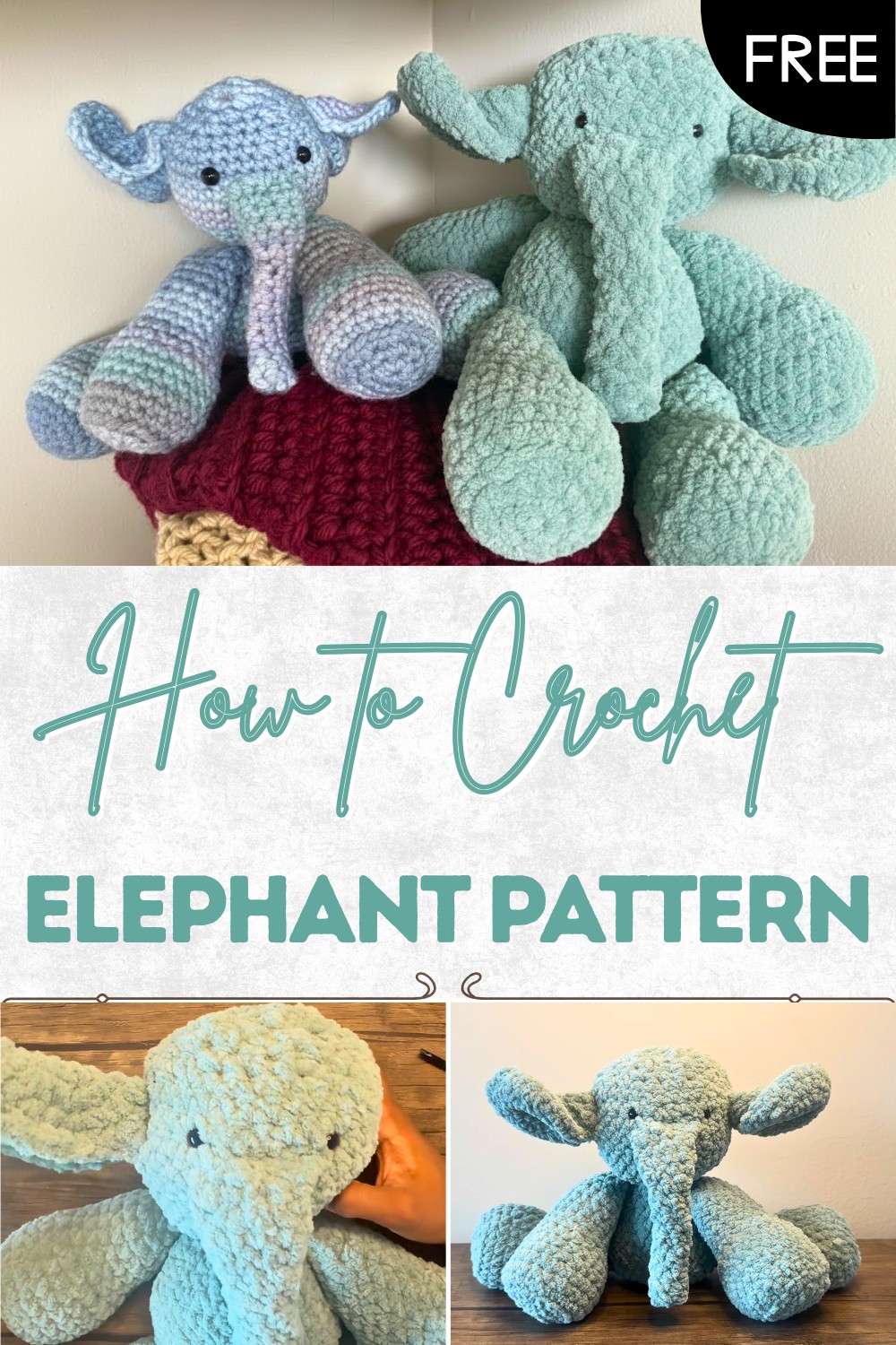 Crochet Elephant Pattern