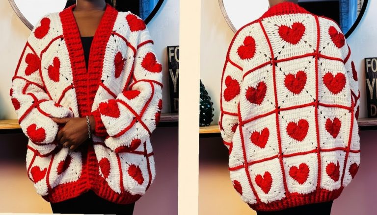 Crochet Granny Square Cardigan 1