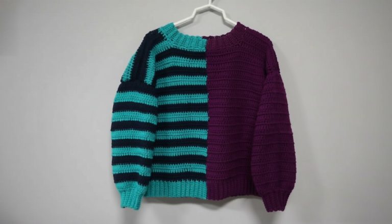 Crochet Half N Half Sweater Tutorial 1