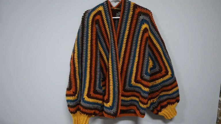 Crochet Hexagon Cardigan Tutorial 1