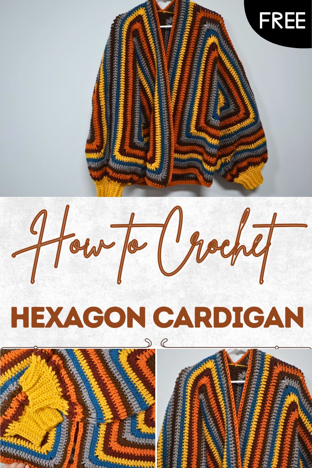 Crochet Hexagon Cardigan Tutorial