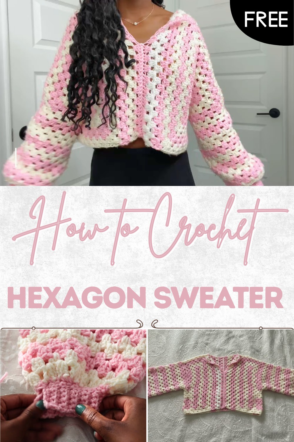 Crochet Hexagon Sweater Tutorial