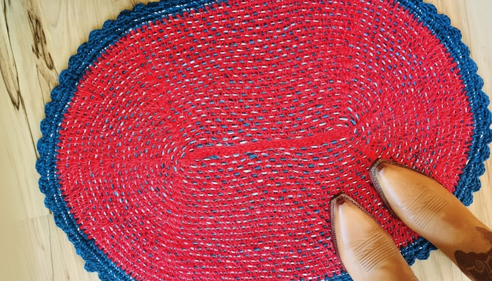 Crochet Oval Rug Pattern 2