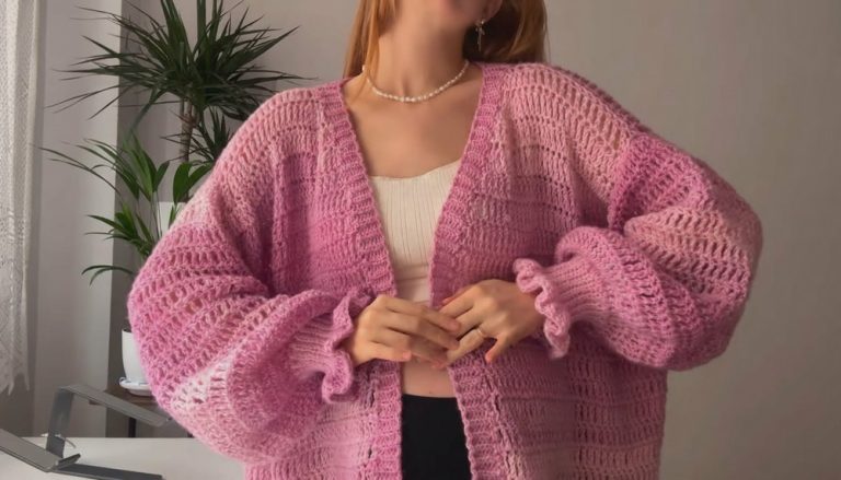Crochet Oversized Cardigan Pattern 1