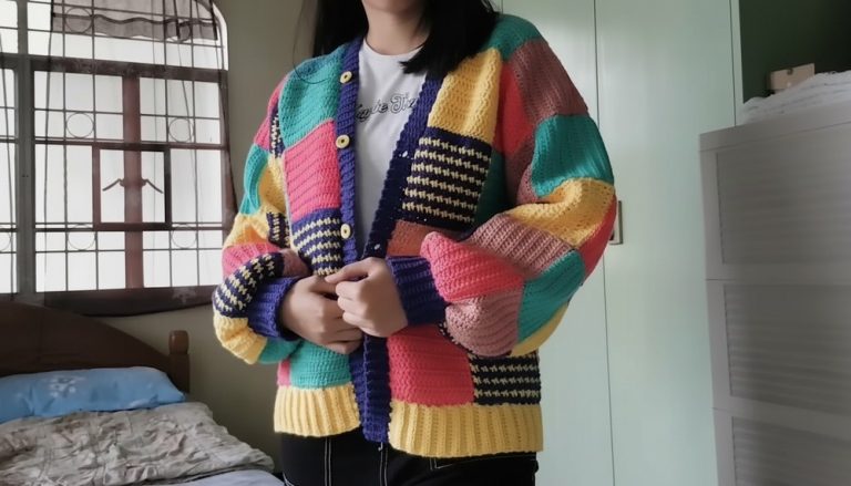 Crochet Patchwork Cardigan Pattern 2