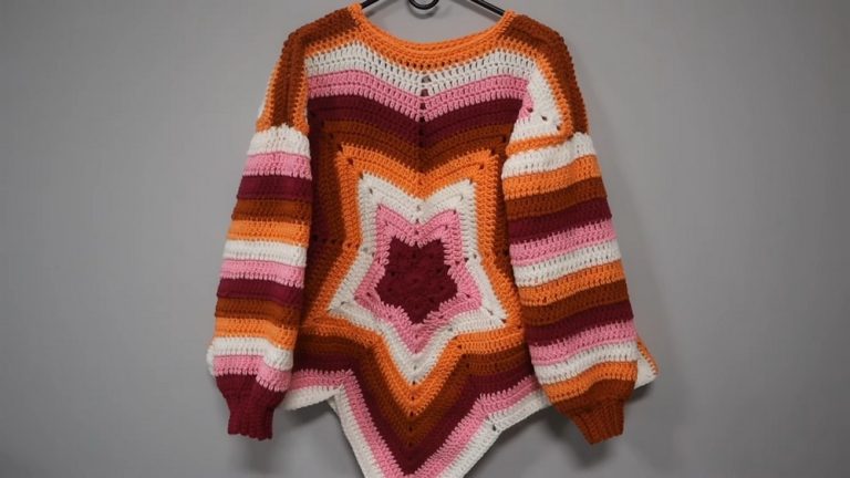 Crochet Star Sweater Tutorial 1