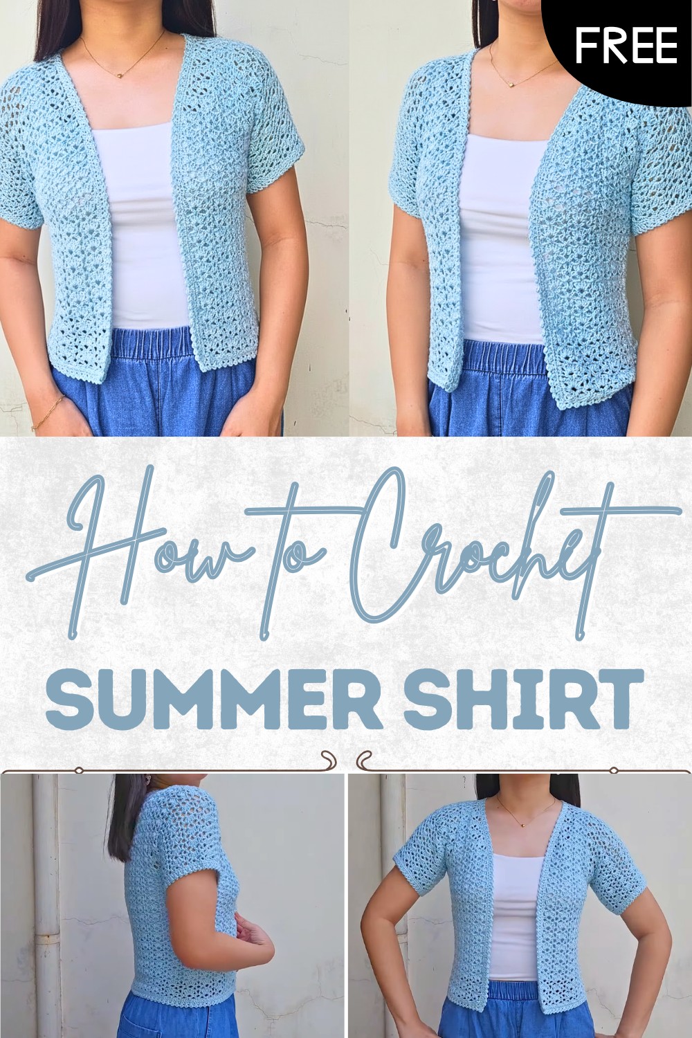 Crochet Summer Shirt Pattern