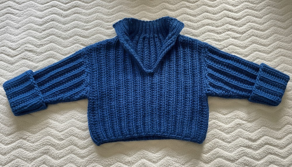 Crochet V Neck Sweater Pattern 1
