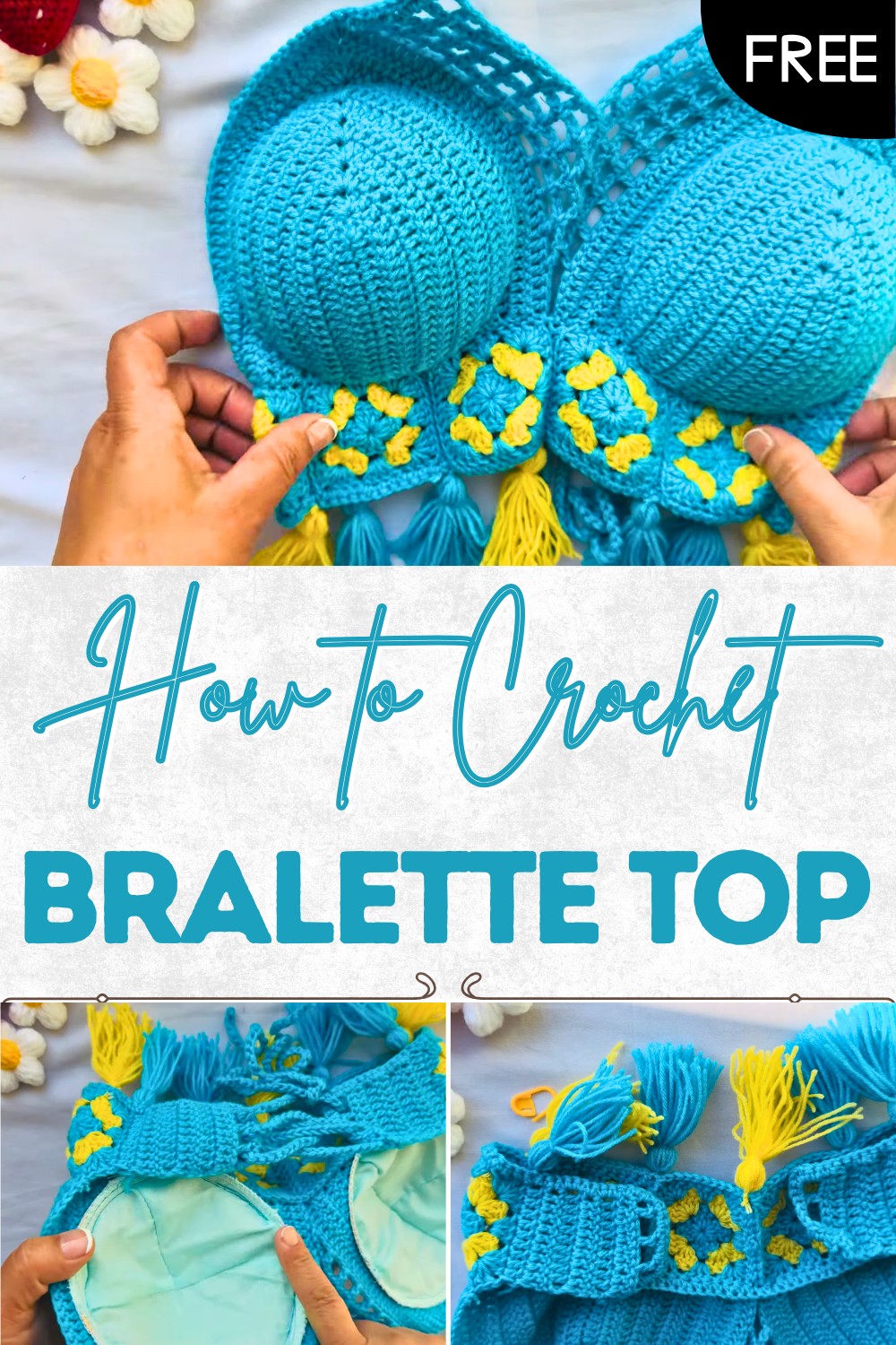 Easy Crochet Bralette Top Totural