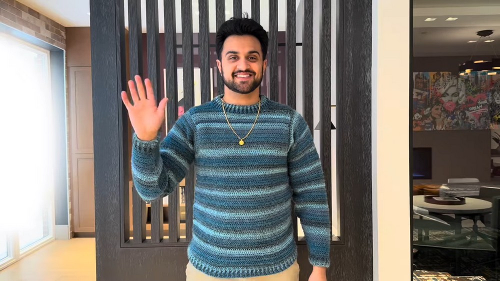 Easy Crochet Men’s Sweater Tutorial 2