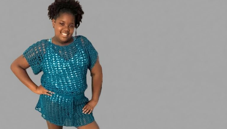 Easy Crochet Swimsuit Cover-Up Top 1