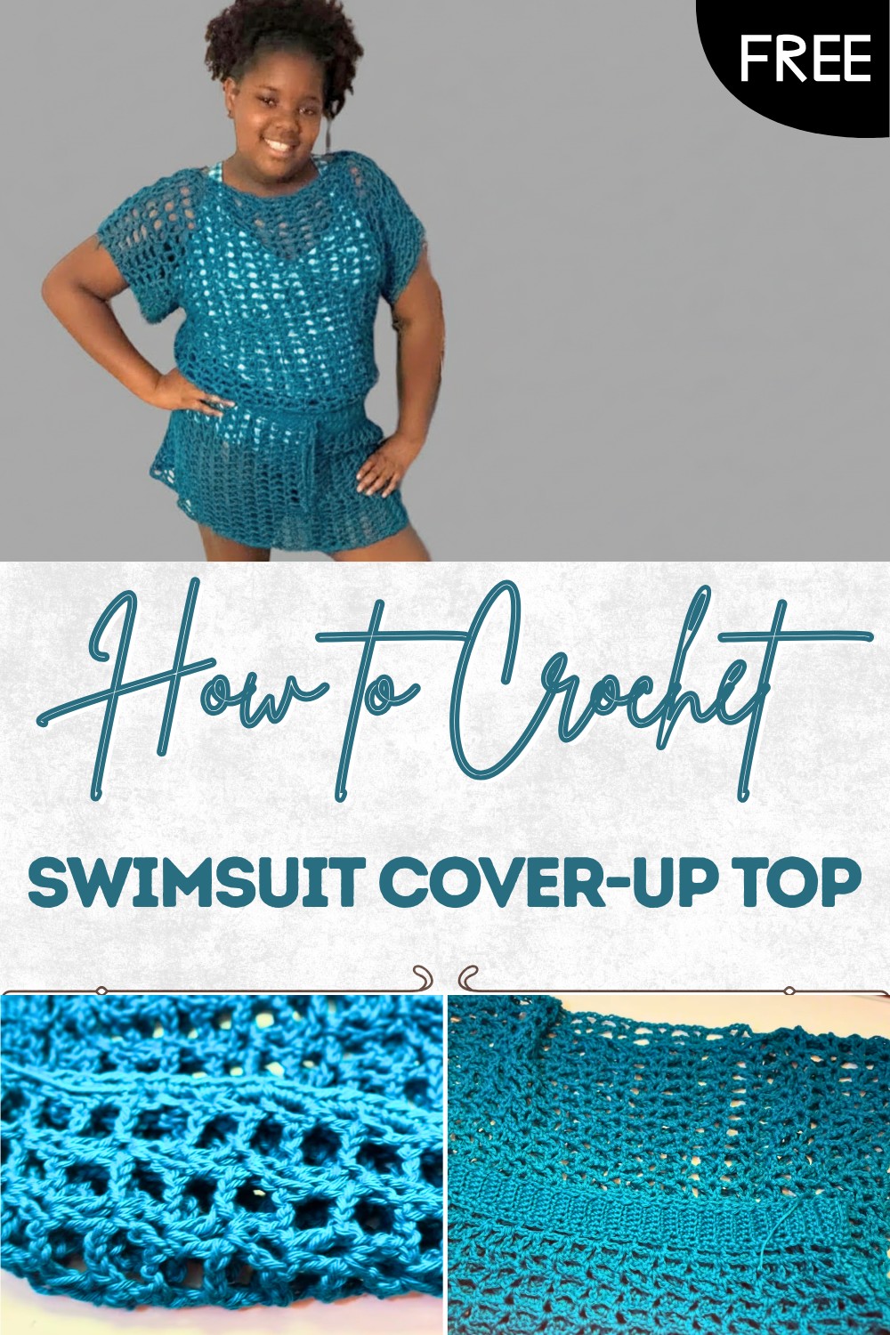 Easy Crochet Swimsuit Cover-Up Top