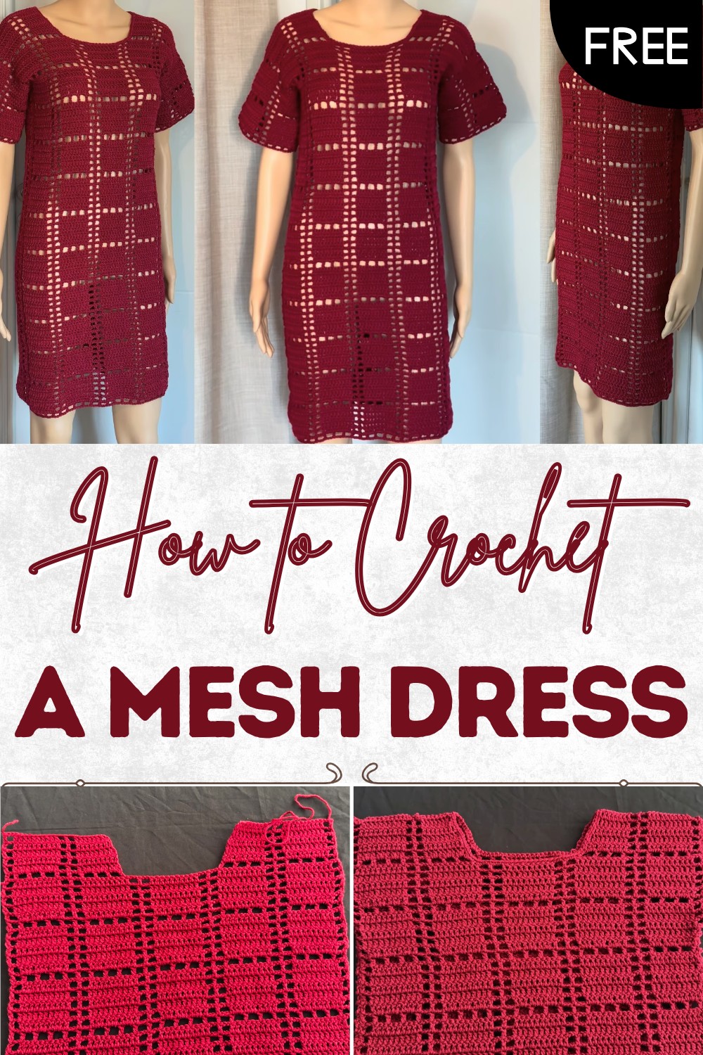How To Crochet A Mesh Dress Pattern